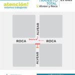 ALVEAR Y ROCA: TRÁNSITO INTERRUMPIDO POR 21 DÍAS, A CAUSA DE TRABAJOS DE BACHEO