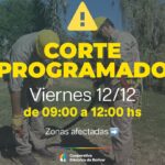 ANUNCIARON UN CORTE DE ENERGÍA PREVISTO PARA ESTE VIERNES POR LA MAÑANA