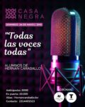 HERNÁN CARABALLO PRESENTARÁ A SUS ALUMNOS ESTE DOMINGO 24 EN CASA NEGRA