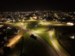 SE HIZO LA LUZ: REALIZAN MEJORAS EN EL ALUMBRADO DE LA ROTONDA DE LA RUTA 226