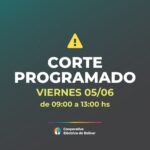 LA COOPERATIVA ELÉCTRICA PROGRAMÓ UN CORTE PARA ESTE VIERNES EN ZONA URBANA