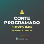 PROGRAMARON UN CORTE DE ENERGÍA PARA LA MAÑANA DEL JUEVES EN LA ZONA URBANA