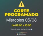 ANUNCIARON UN CORTE DE ENERGÍA PARA ESTE MIÉRCOLES EN ZONA RURAL Y LOCALIDADES