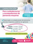 COMIENZA LA CAPACITACIÓN PARA CUIDADORES DE PERSONAS MAYORES
