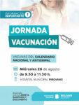 JORNADA DE VACUNACIÓN EN PIROVANO, CON DOSIS DEL CALENDARIO NACIONAL Y ANTIGRIPAL