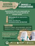 CHARLA SOBRE GESTIÓN RESPONSABLE DE ENVASES FITOSANITARIOS, ESTE MIÉRCOLES EN LA RURAL