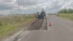 CONTINÚAN LAS TAREAS DE BACHEO SOBRE LA RUTA 65, ENTRE BOLÍVAR E IBARRA